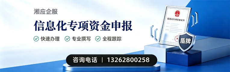 株洲信息化专项资金申报服务