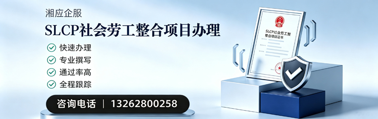 株洲SLCP社会劳工整合项目申报服务