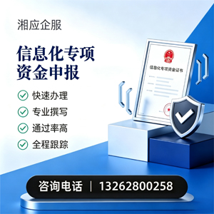 株洲信息化专项资金申报服务