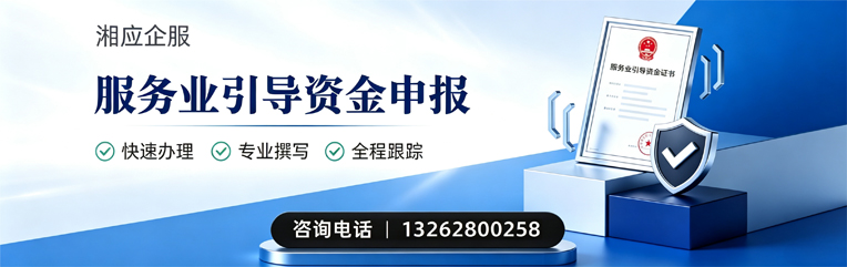 株洲服务业引导资金申报服务