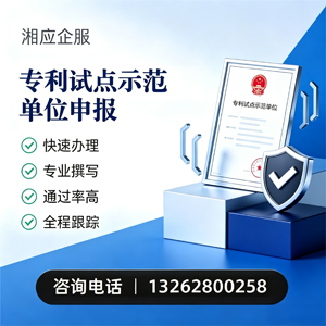株洲专利试点示范单位申报服务