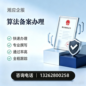 株洲算法备案申报服务