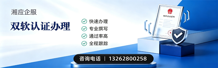 株洲双软认证申报服务