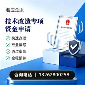 株洲技术改造专项资金申报服务